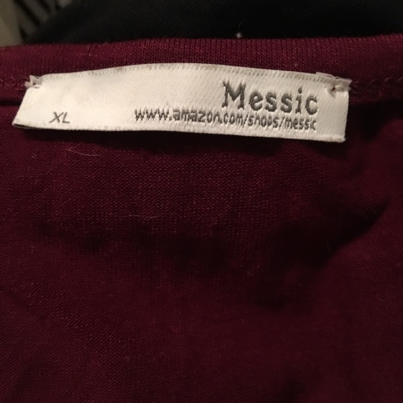 Messic Burgundy Wine Sleeveless Top XL - Picture 4 of 4